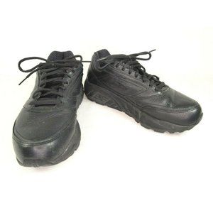 Brooks Addiction Walker Black Leather Athletic Shoes Size 8